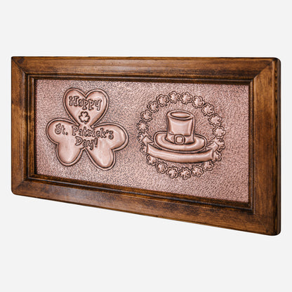 St. Patrick's Day Gift Framed Copper Artwork