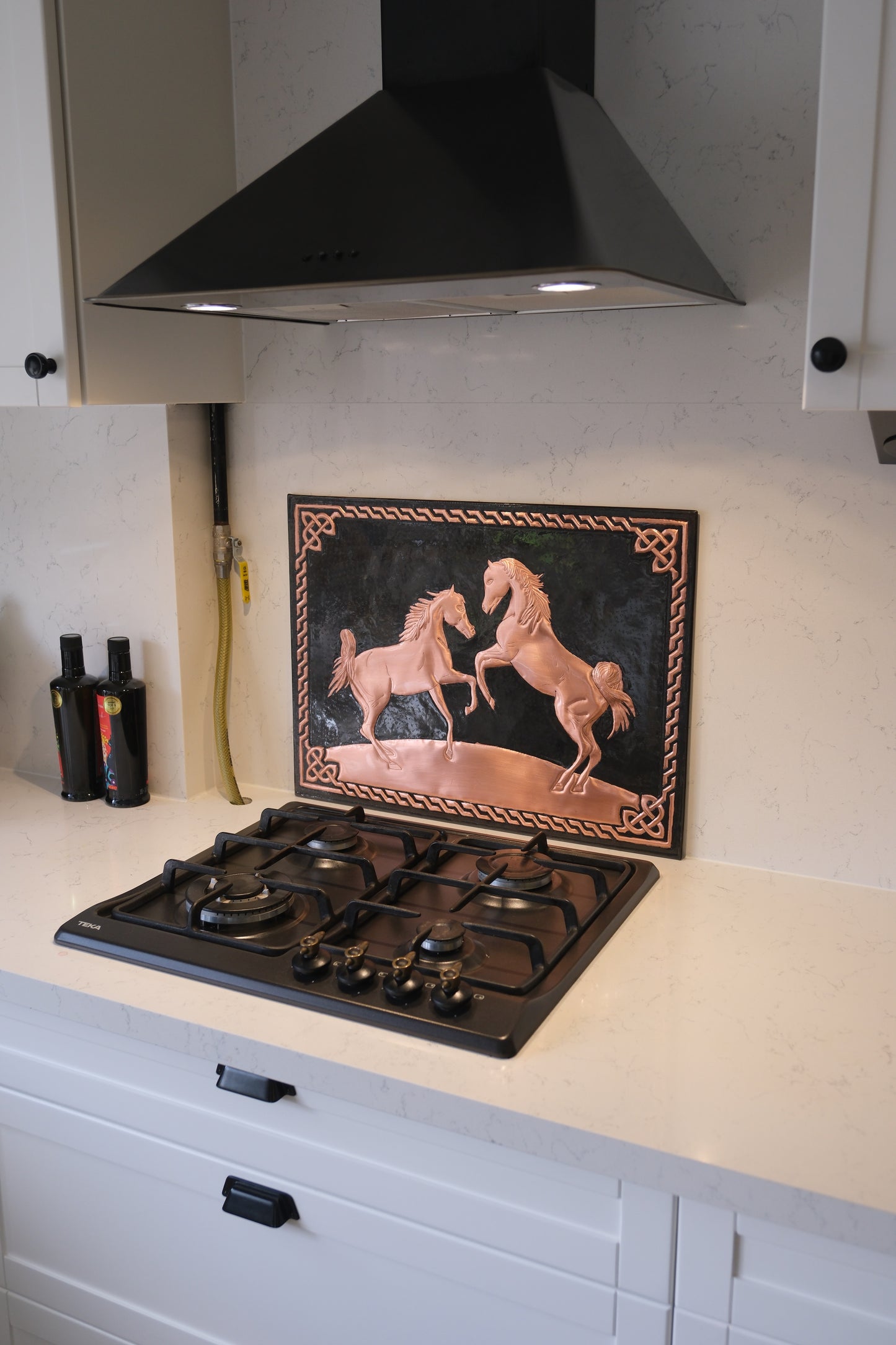 Wild Horses Black Copper Kitchen Backsplash - Natuross