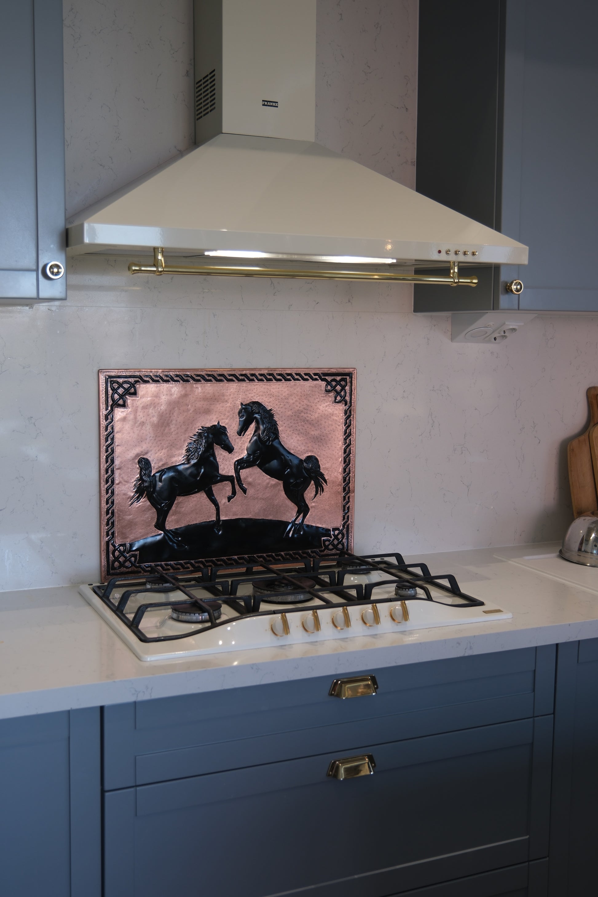 Wild Horses Copper & Black Kitchen Backsplash - Natuross