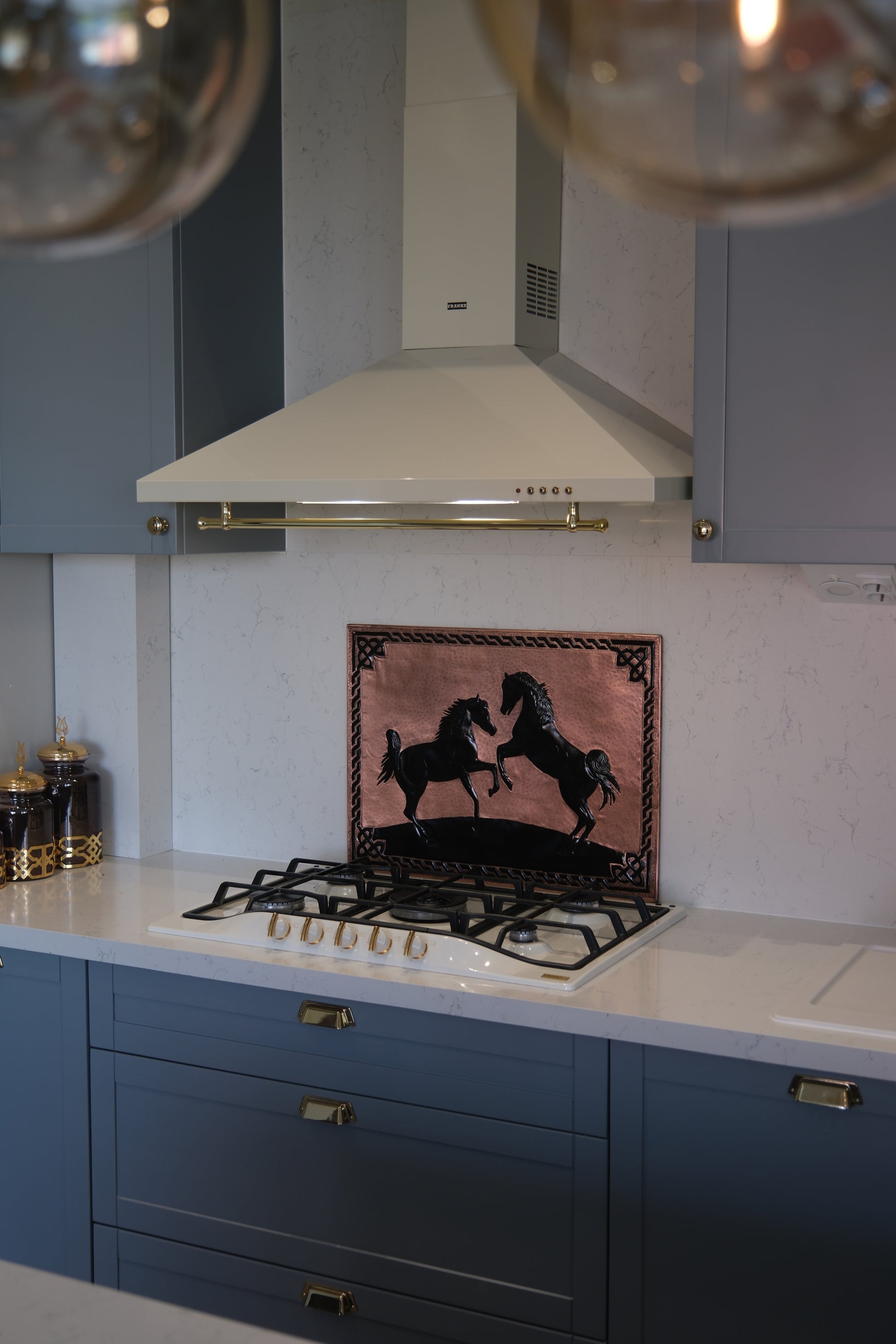Wild Horses Copper & Black Kitchen Backsplash - Natuross