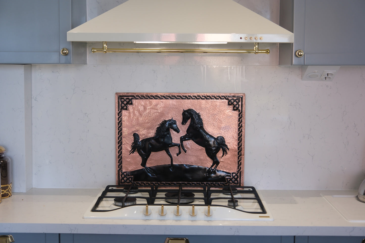 Wild Horses Copper & Black Kitchen Backsplash - Natuross