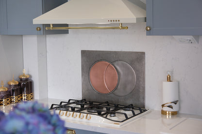 Eclipse Gray & Copper Kitchen Backsplash - Natuross