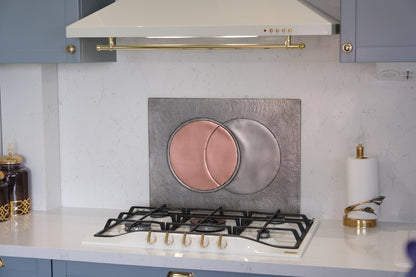 Eclipse Gray & Copper Kitchen Backsplash - Natuross
