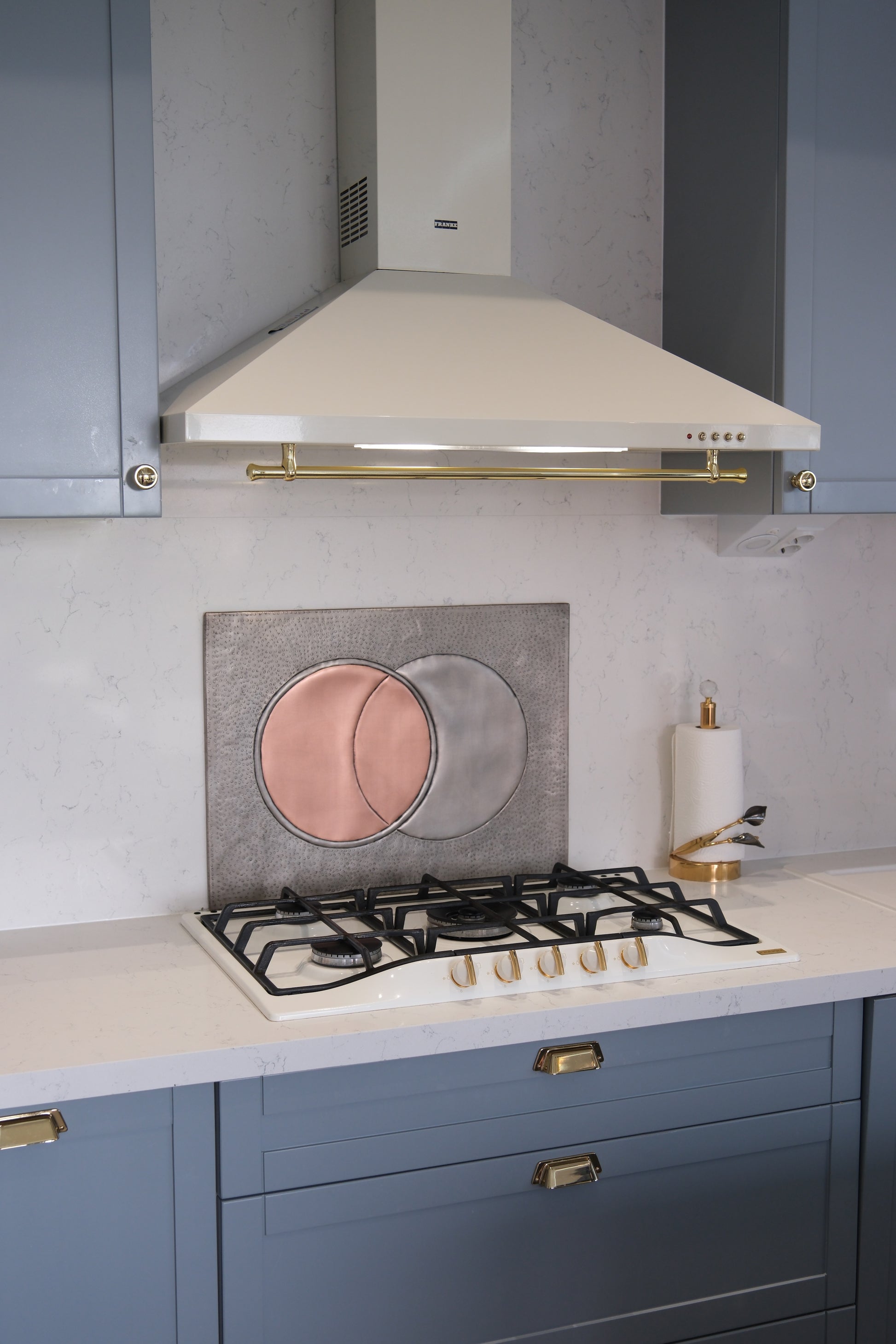 Eclipse Gray & Copper Kitchen Backsplash - Natuross