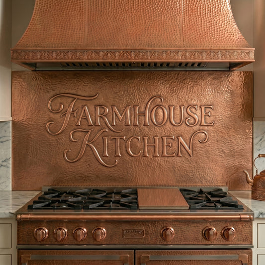 Farmhouse Kitchen Copper Sign