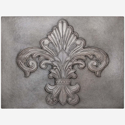 Fleur De Lys Kitchen Backsplash Tile - 36"x48" Gray - Natuross