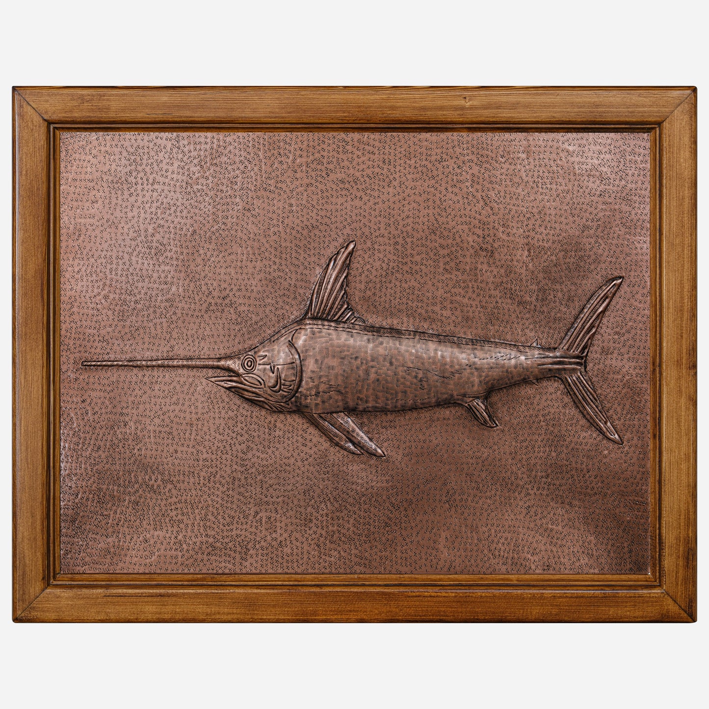 Framed Copper Artwork (Swordfish)