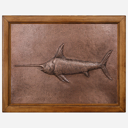 Framed Copper Artwork (Swordfish)