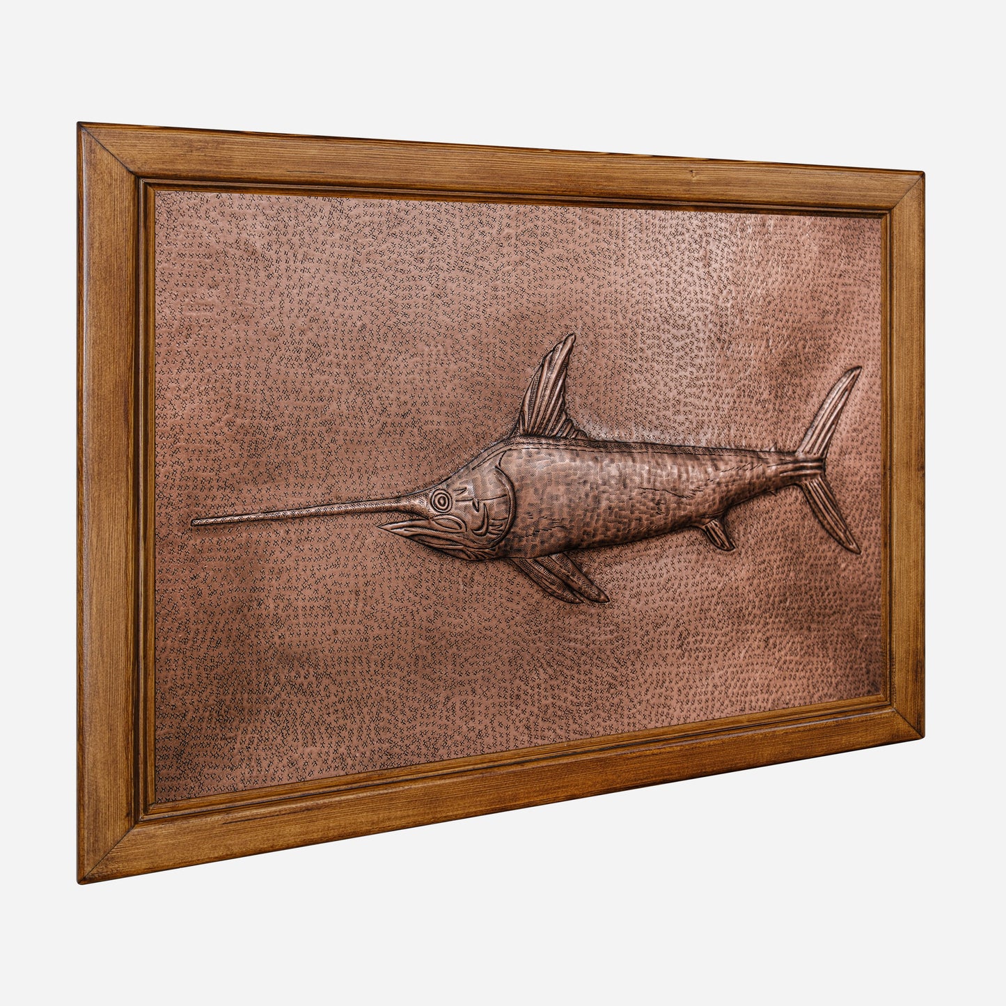 Framed Copper Artwork (Swordfish)