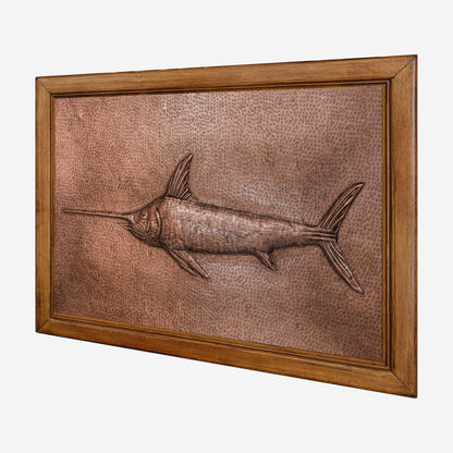 Framed Copper Artwork (Swordfish)