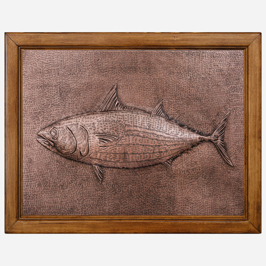 Framed Copper Artwork (Skipjack Tuna Fish)