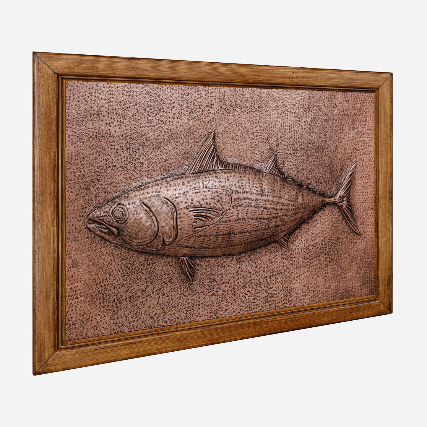 Framed Copper Artwork (Skipjack Tuna Fish)