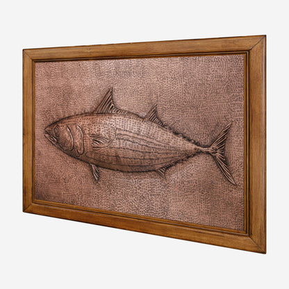 Framed Copper Artwork (Skipjack Tuna Fish)