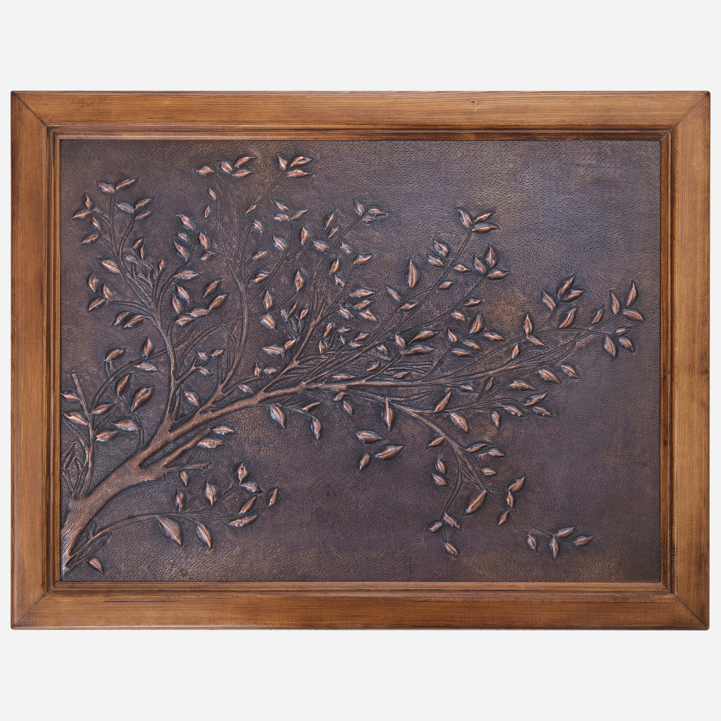 Copper Tree Branches Framed Wall Art 18.7x20.5" Brown Patina