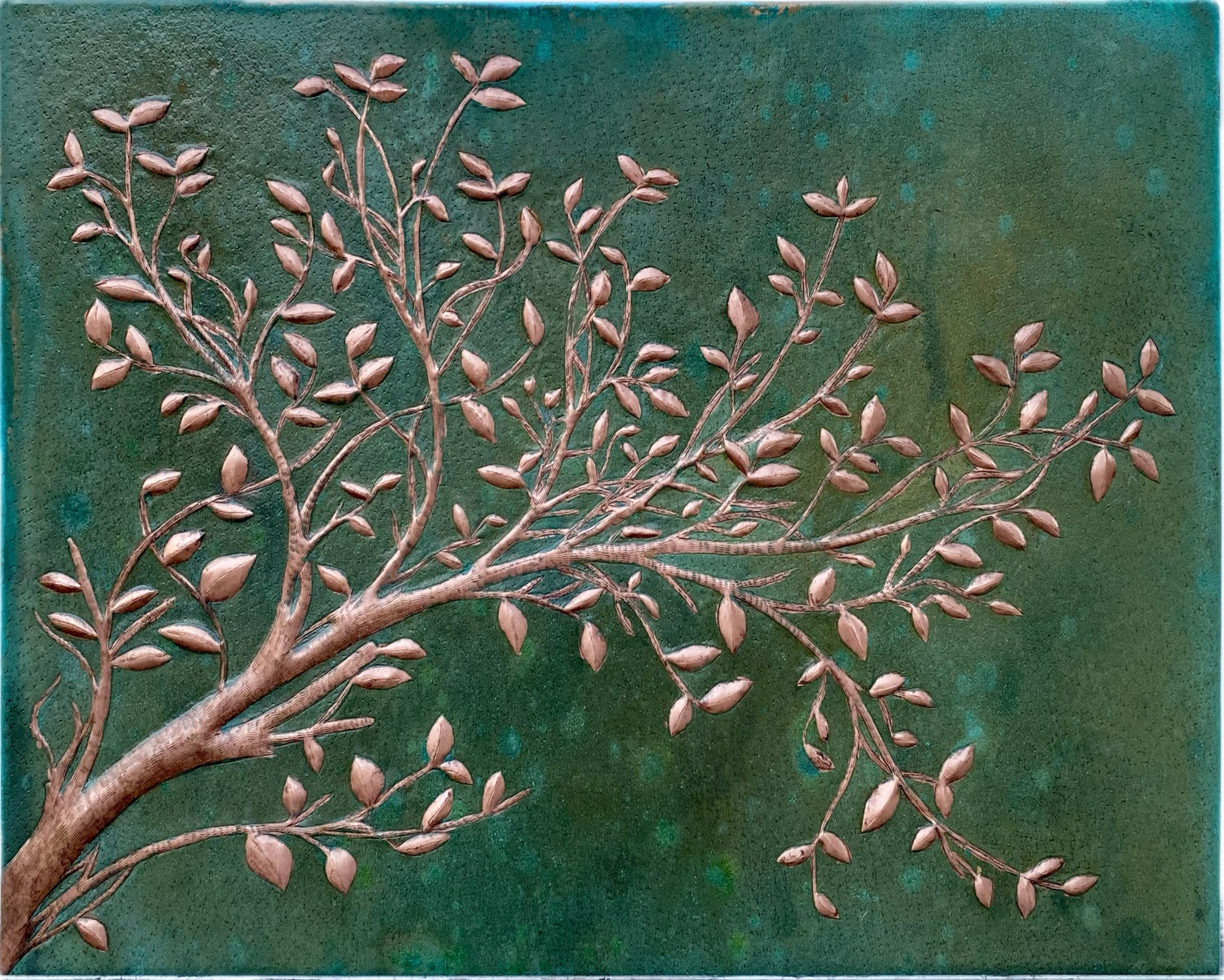Green Patina Tree Branches