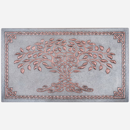 Tree of Life Copper Kitchen Backsplash 17.5"x30" - Natuross