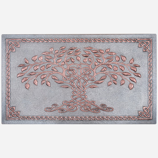 Tree of Life Copper Kitchen Backsplash 17.5"x30"