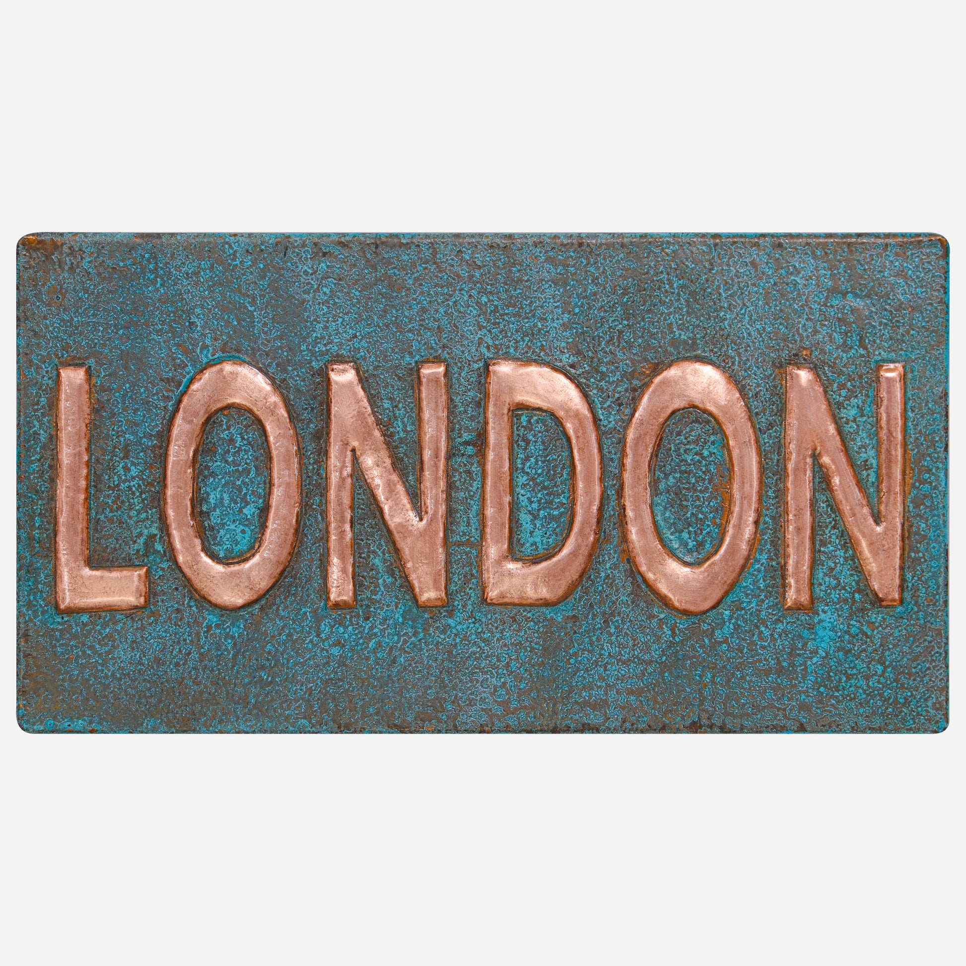 Copper Name Sign (Personalized, Green Patina)