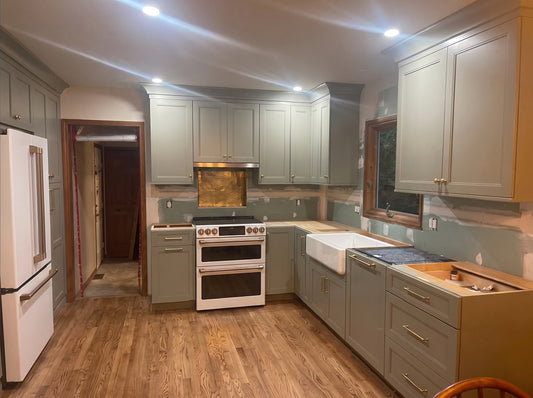 Hand-Hammered Copper Kitchen Backsplash