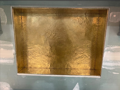 Hand-Hammered Copper Kitchen Backsplash