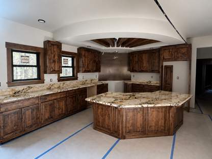 Hand-Hammered Copper Kitchen Backsplash
