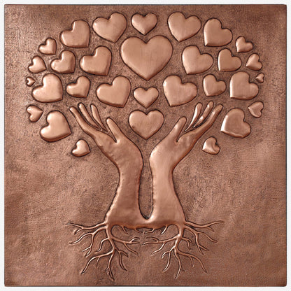 Praying Hands Kitchen Backsplash Tile - 20"x20" Copper - Natuross