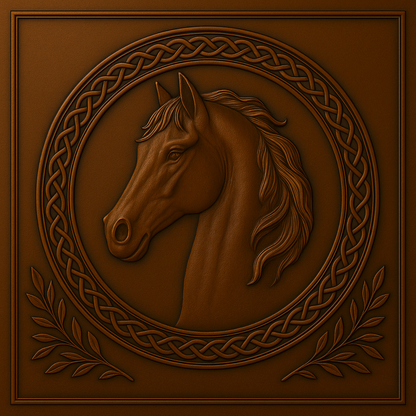 Horse Head Metal Wall Art Panel