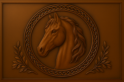 Horse Head Metal Wall Art Panel