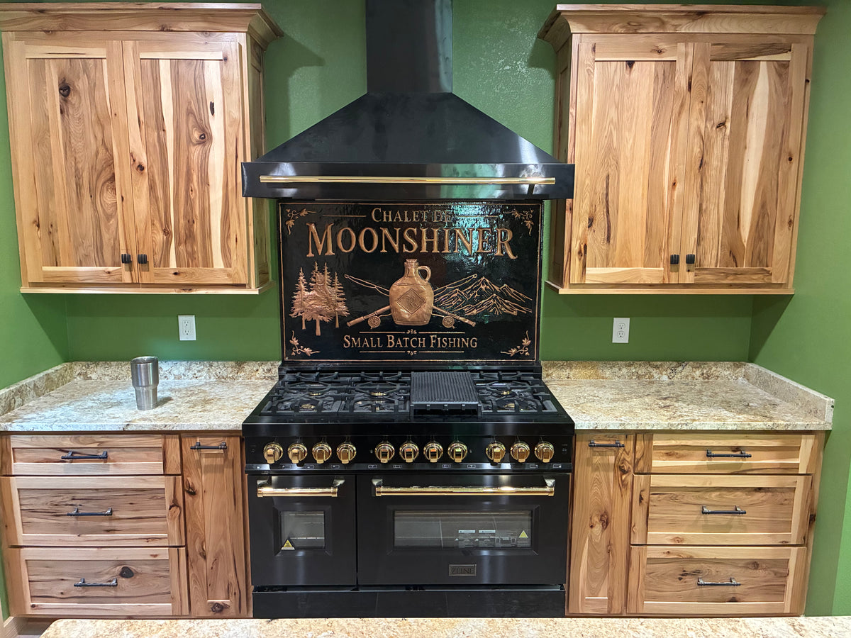 Custom Fishing Lodge Copper Sign