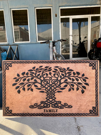 Copper & Black Tree of Life Backsplash