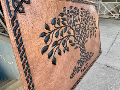 Copper & Black Tree of Life Backsplash