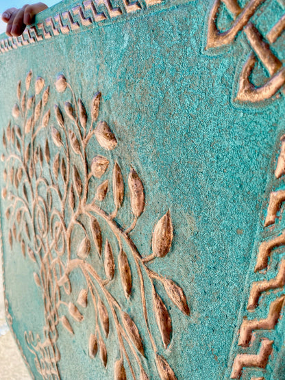 Green Tree of Life Copper Backsplash