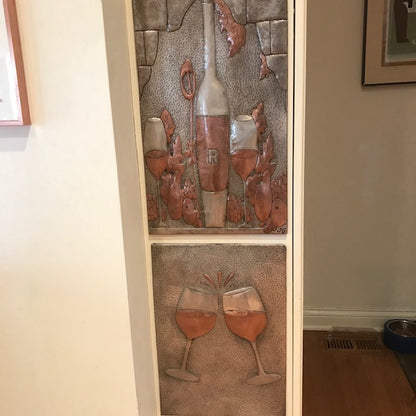 Italian Kitchen Backsplash Tile - Copper Tuscan Vineyard - Gray & Copper - Natuross