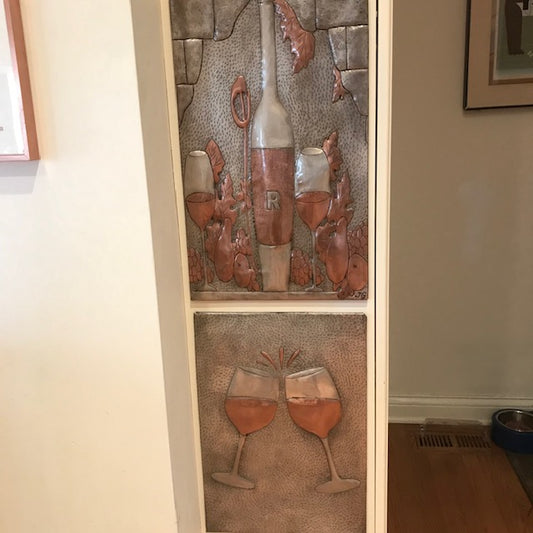 Italian Kitchen Backsplash Tile - Copper Tuscan Vineyard - Gray & Copper - Natuross