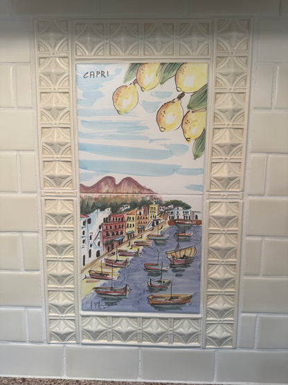 Coastal Landscape Copper Backsplash