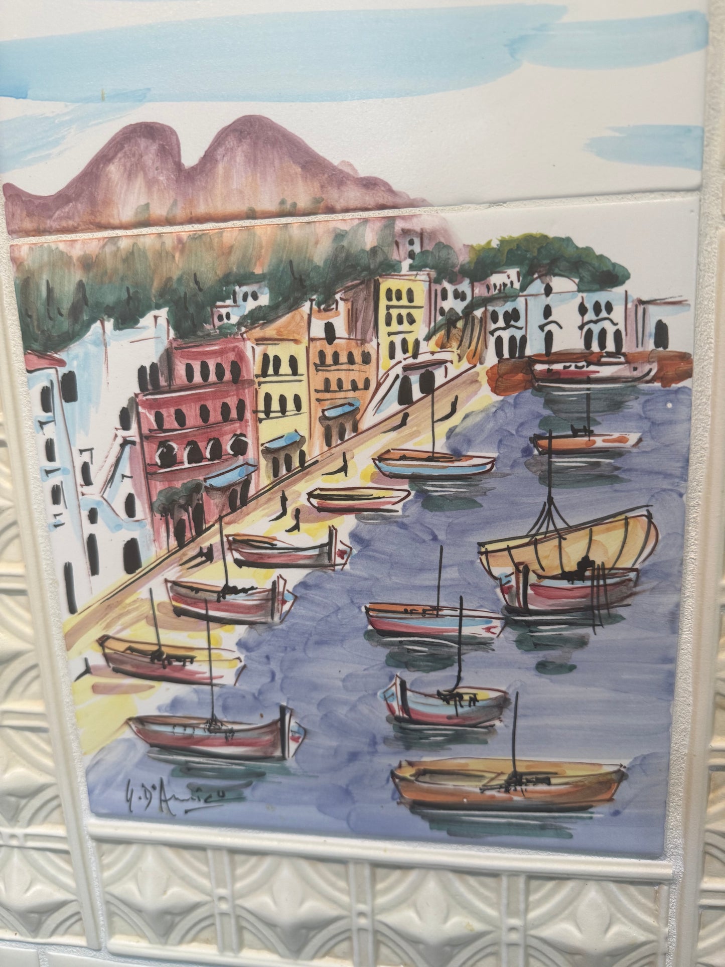 Coastal Landscape Copper Backsplash