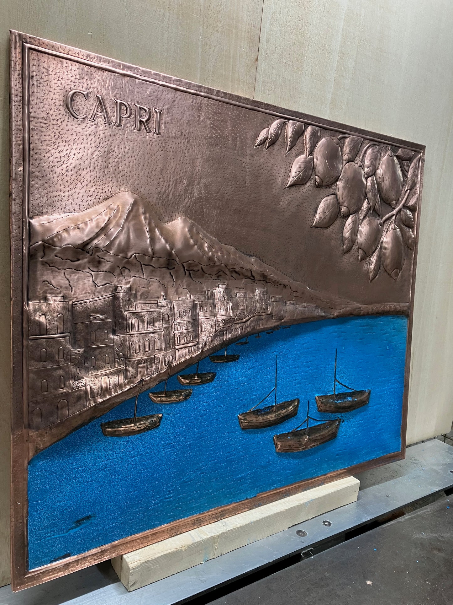 Coastal Landscape Copper Panel