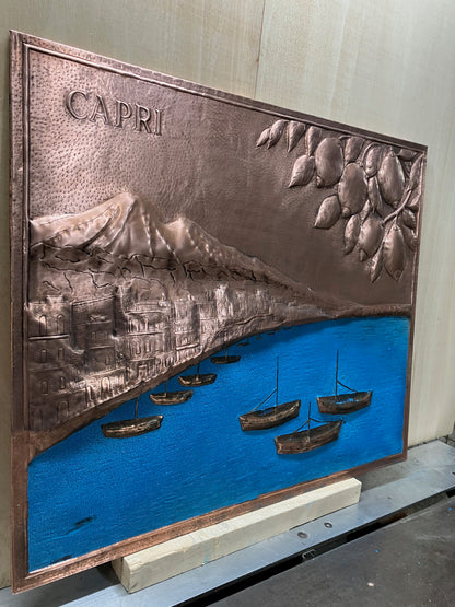 Coastal Landscape Copper Panel