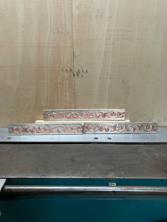 Kitchen Crown Molding Copper Accent Panel