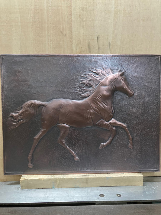Running Horse Copper Backsplash