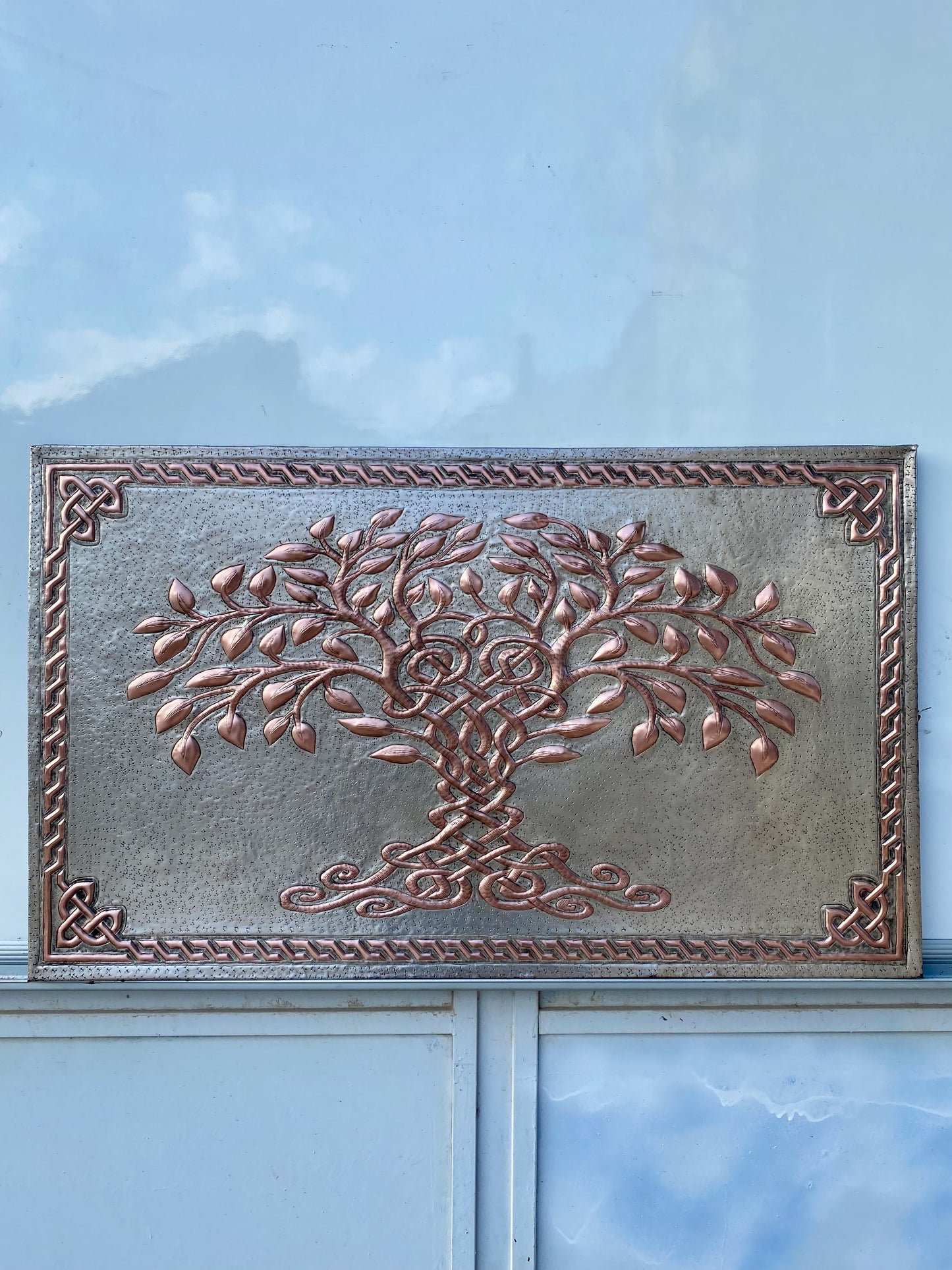 Gray & Copper Tree of Life Backsplash
