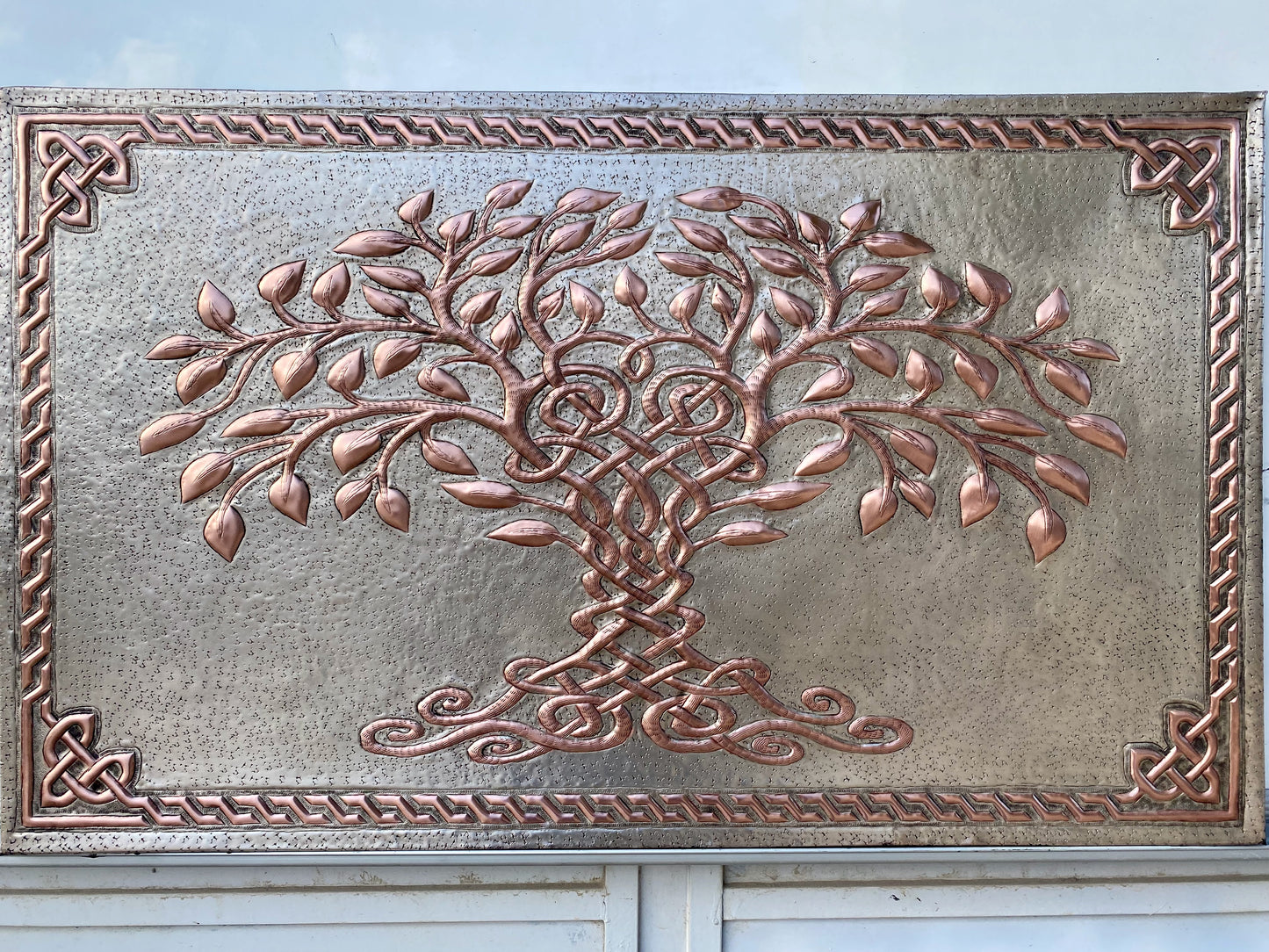Gray & Copper Tree of Life Backsplash