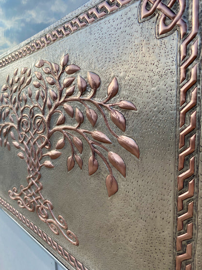 Gray & Copper Tree of Life Backsplash