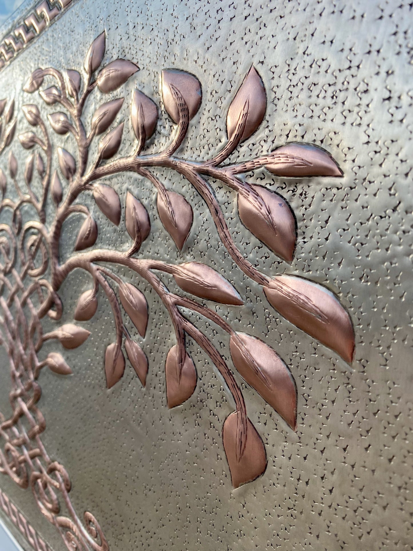 Gray & Copper Tree of Life Backsplash