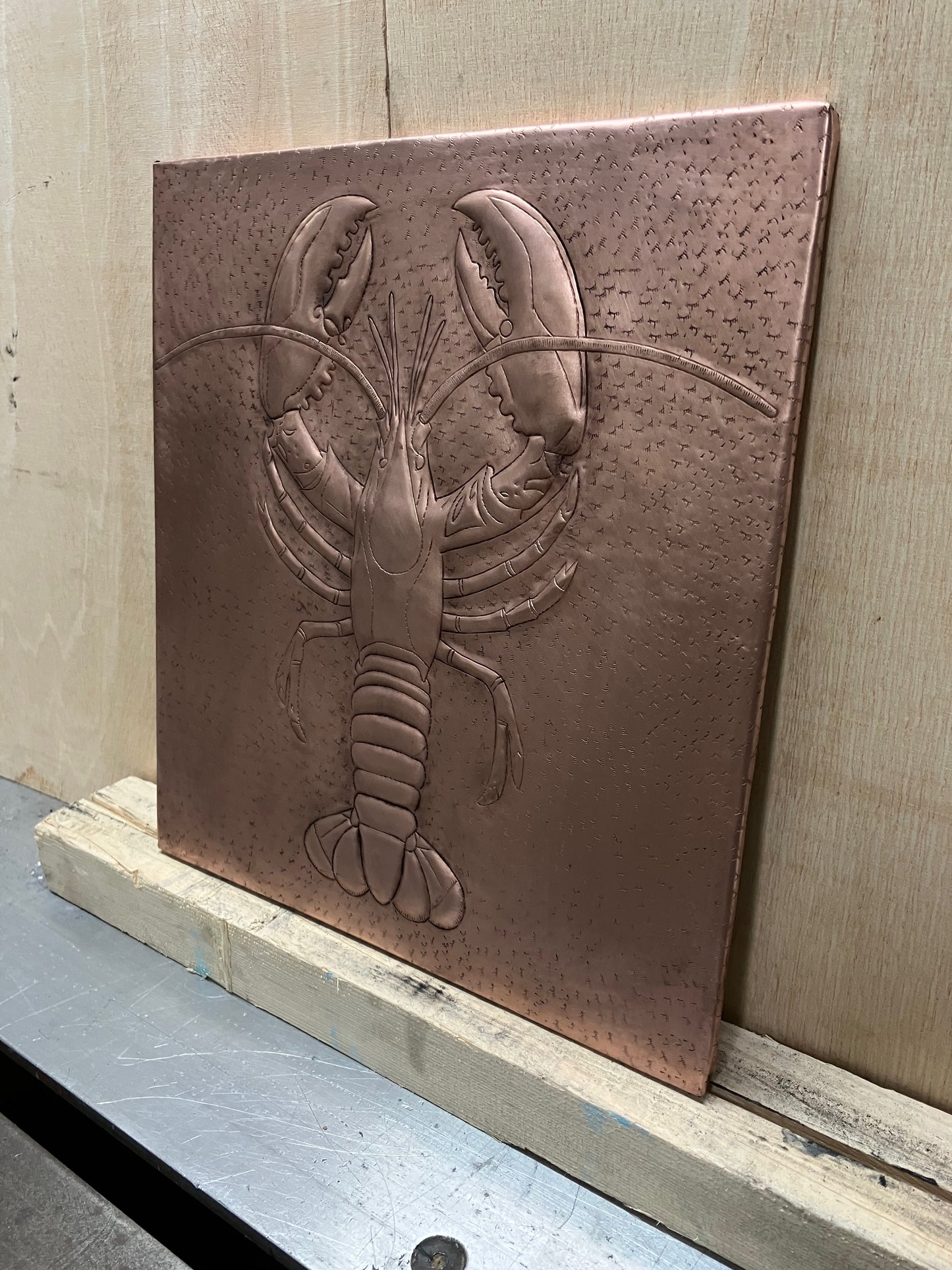 Lobster Copper Kitchen Backsplash