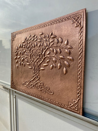 Copper Tree of Life Backsplash