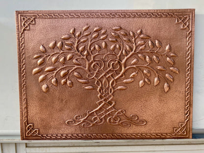 Copper Tree of Life Backsplash
