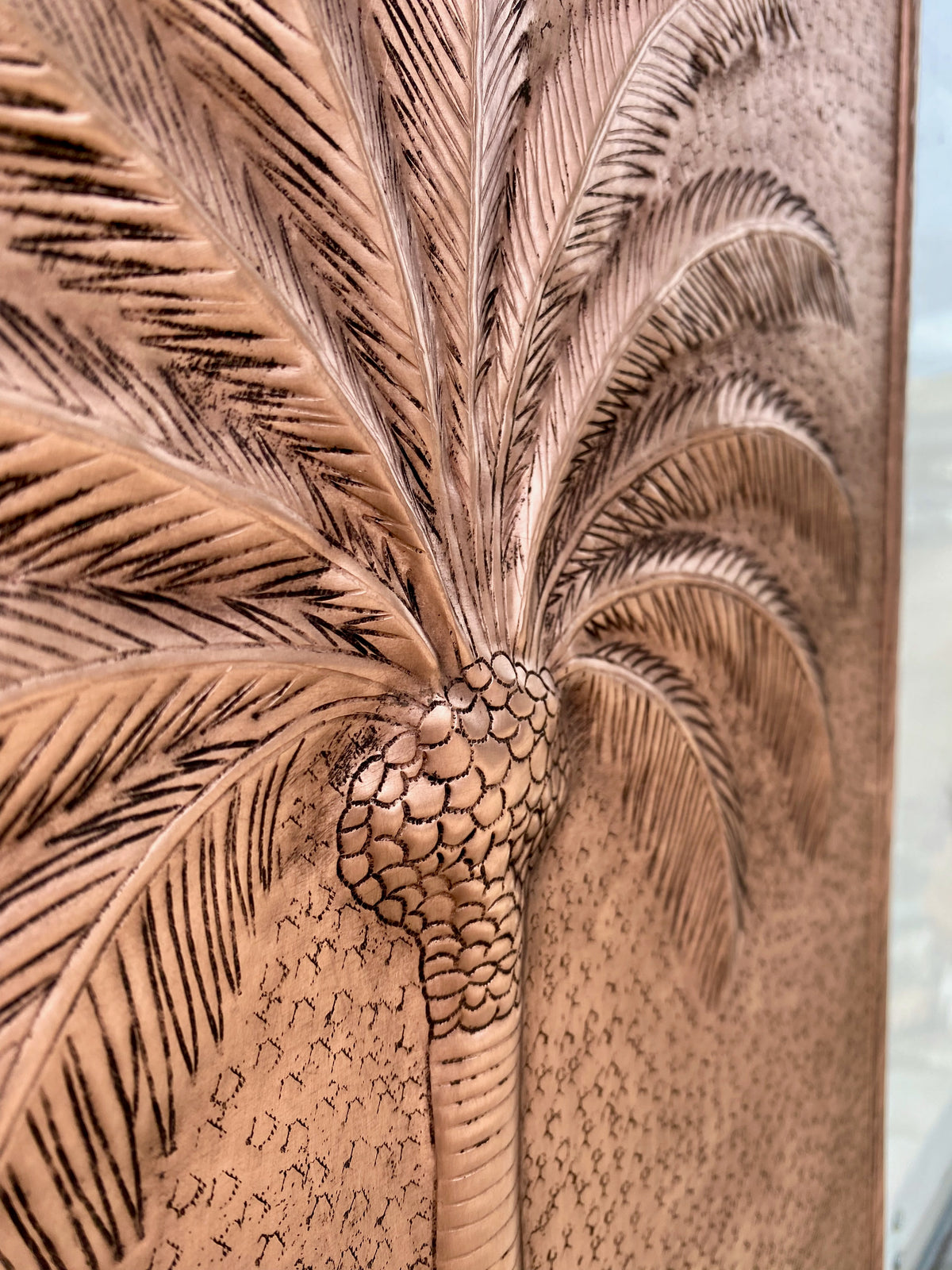 Palm Tree Copper Backsplash