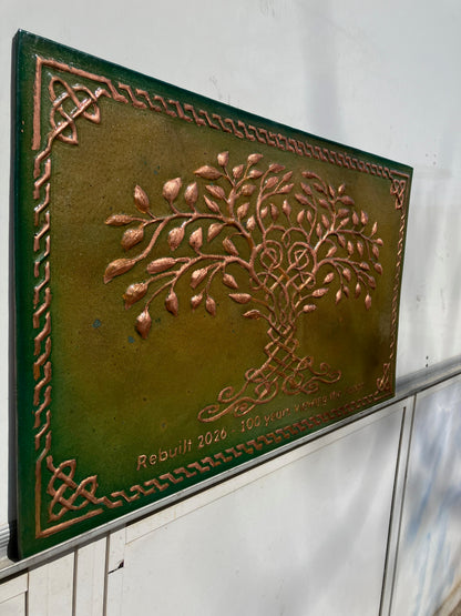 Green Tree of Life Copper Backsplash - Natuross