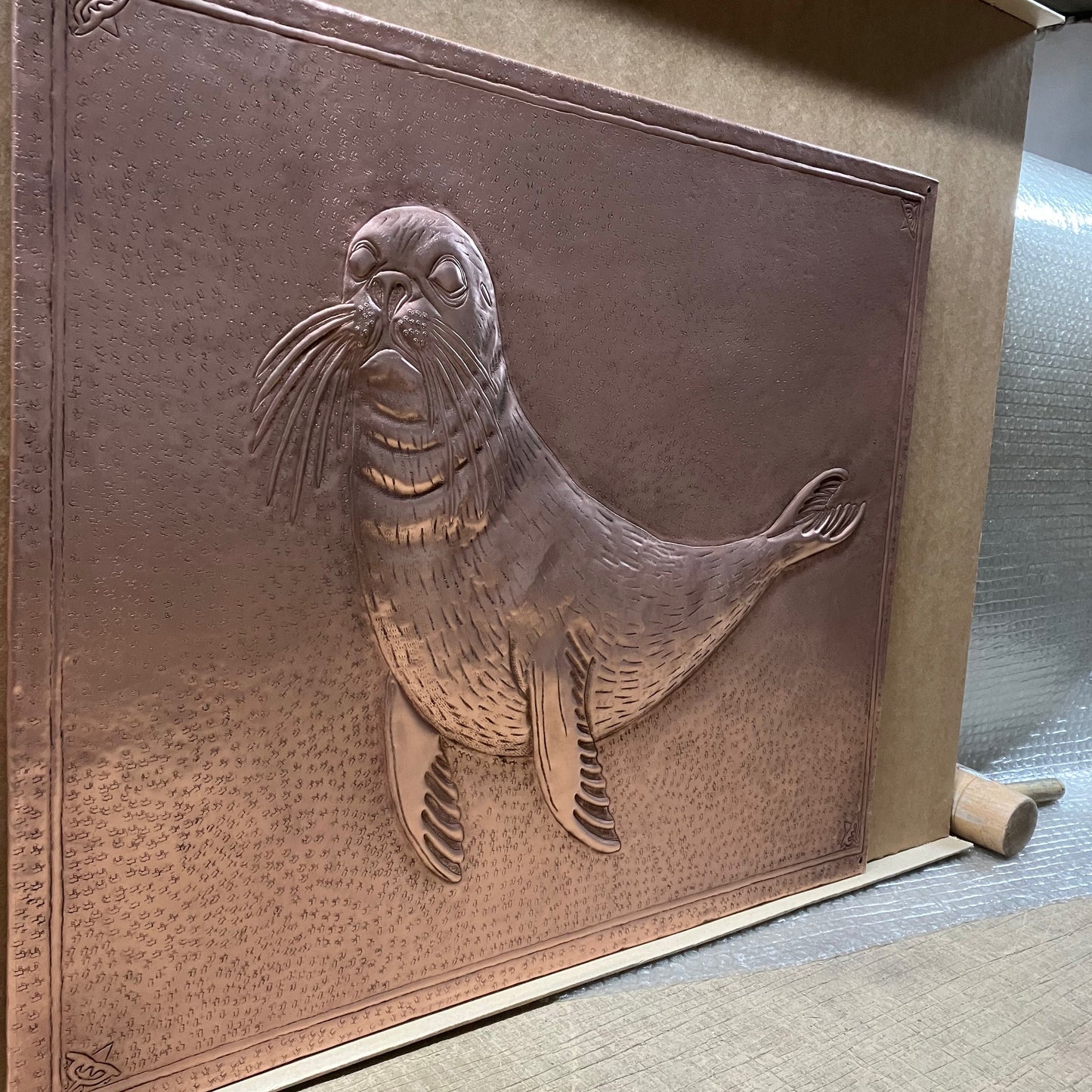 Seal Copper Backsplash Panel